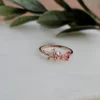 Butterfly and Garden Jewels Ring - Rose Gold Colour